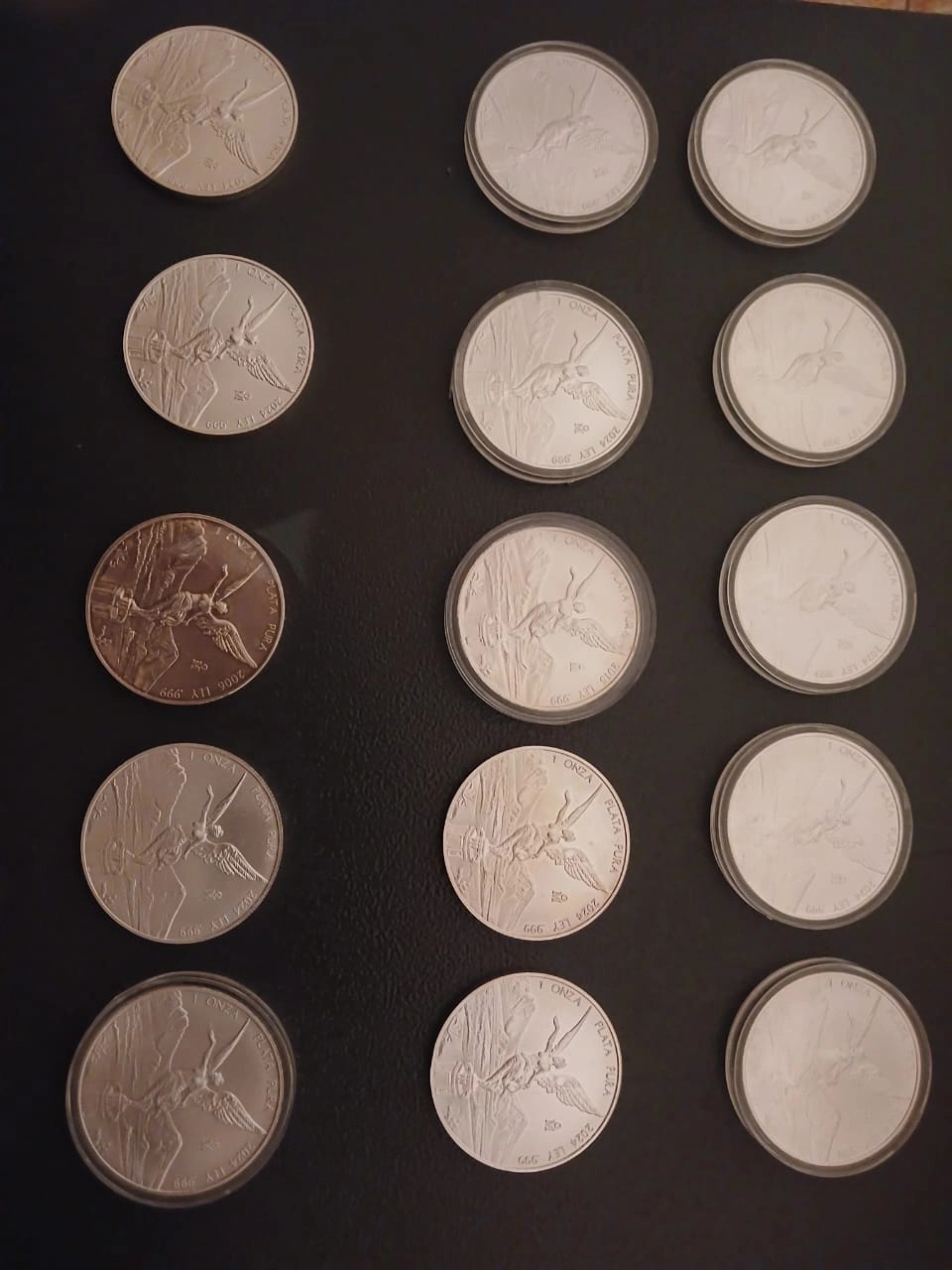 Lote 15 monedas onzas Plata Pura Libertad ley .999 Nuevas Sin Circular . image number null