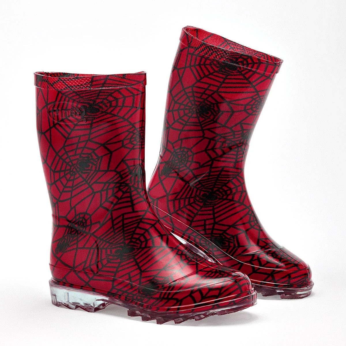 ZAPATO LLUVIA Pinet NI&Ntilde;O PTELARANA COLOR ROJO NEGRO image number null