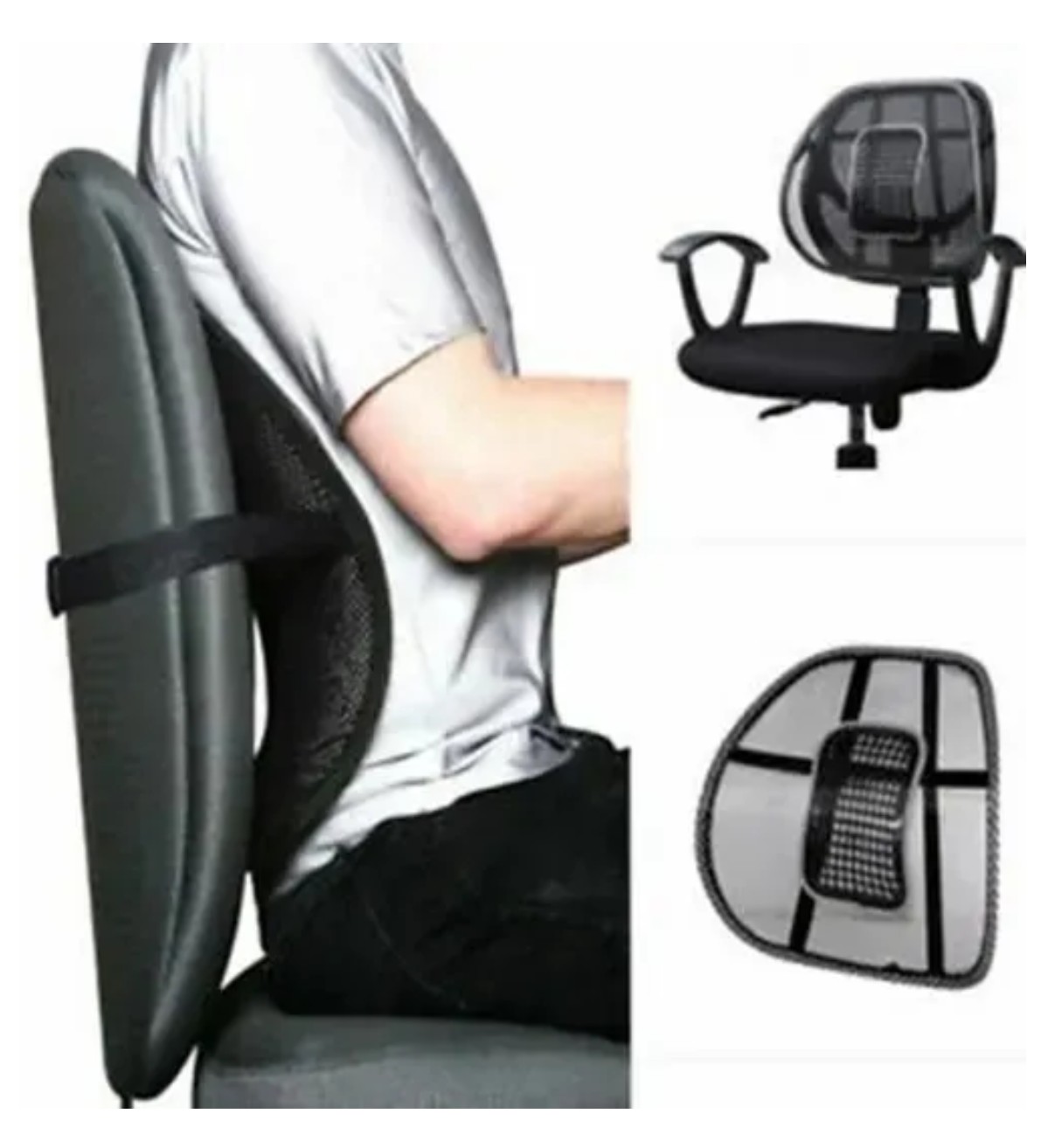 Respaldo Asiento Lumbar Malubero Soporte Espalda Ciatica Postura image number null