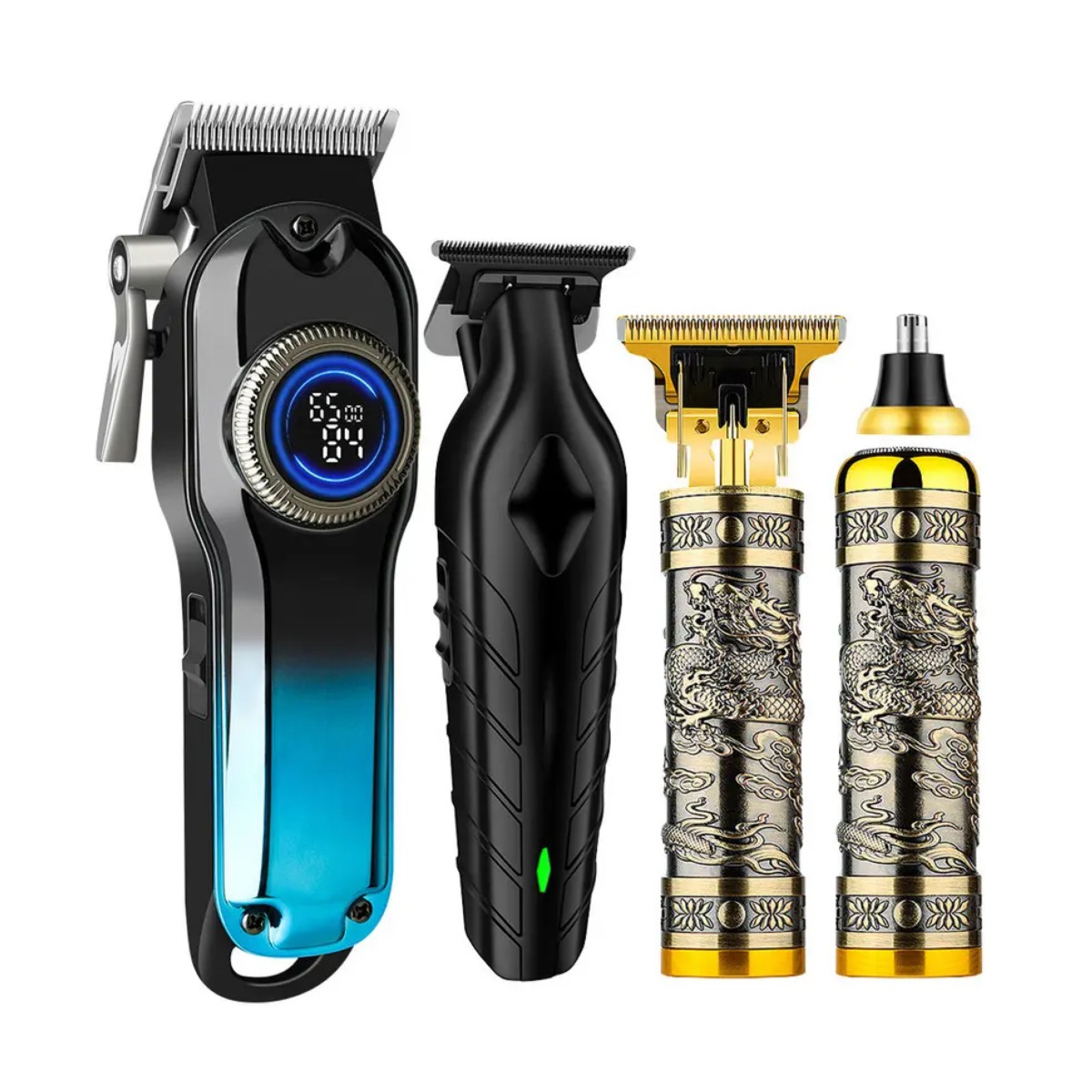 M&aacute;quina Para Cortar Cabello Profesional 34 Piezas Negro image number null