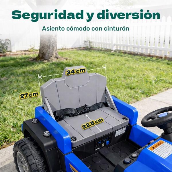 Carro Electrico Montable 2 En 1 Infantil Control Remoto 12 V Little Monkey image number null