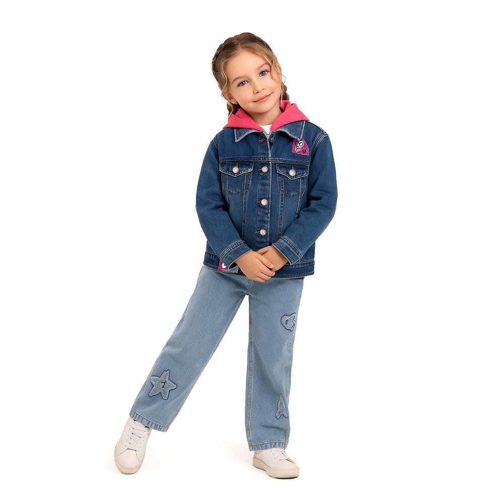 Chamarra denim con capucha desmontable /Kids 31701 (Azul dark) image number null