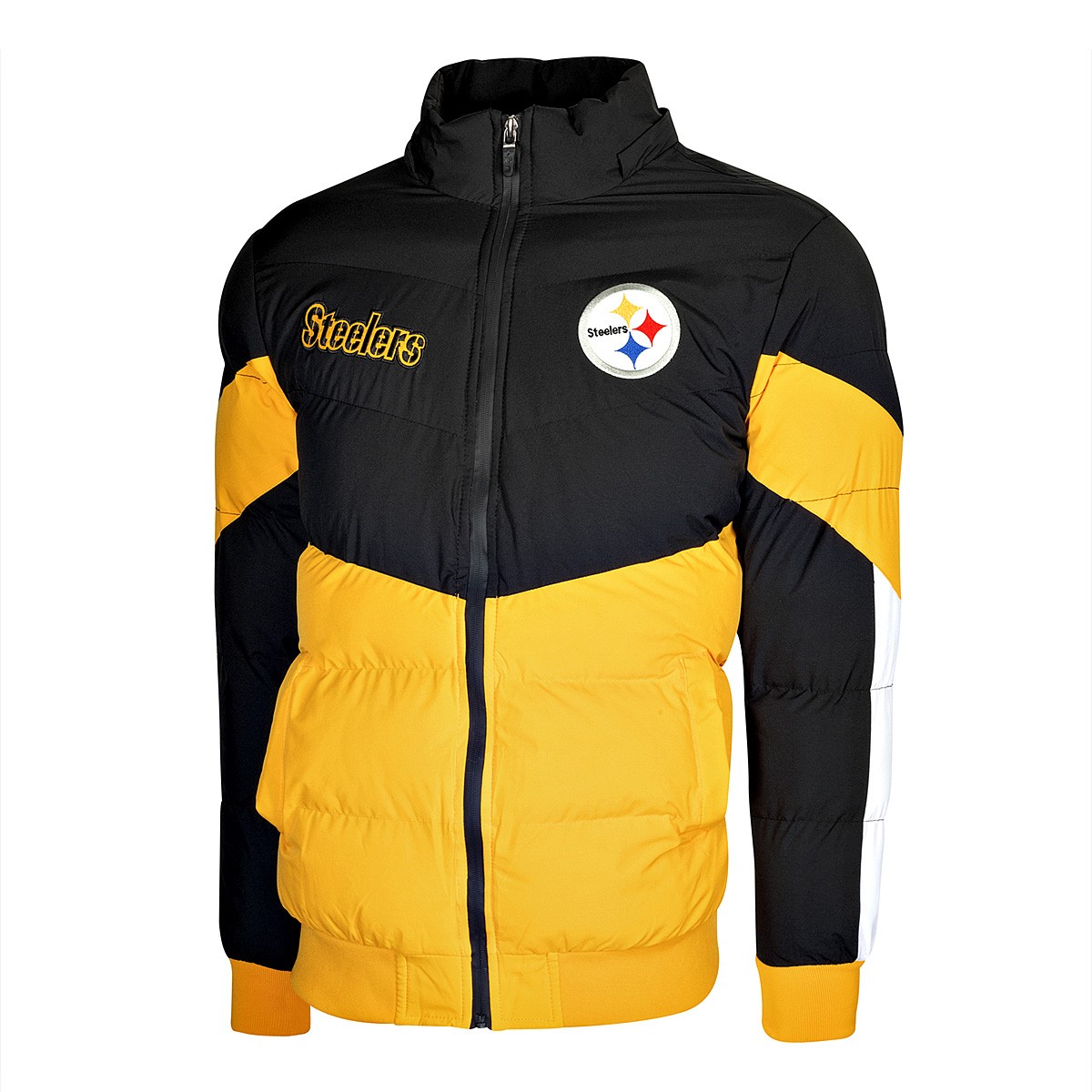 ROPA CHAMARRA INVERNAL HOMBRE NFL ZIPOREX Pittsburgh Steelers NEGRO AMARILLO image number null