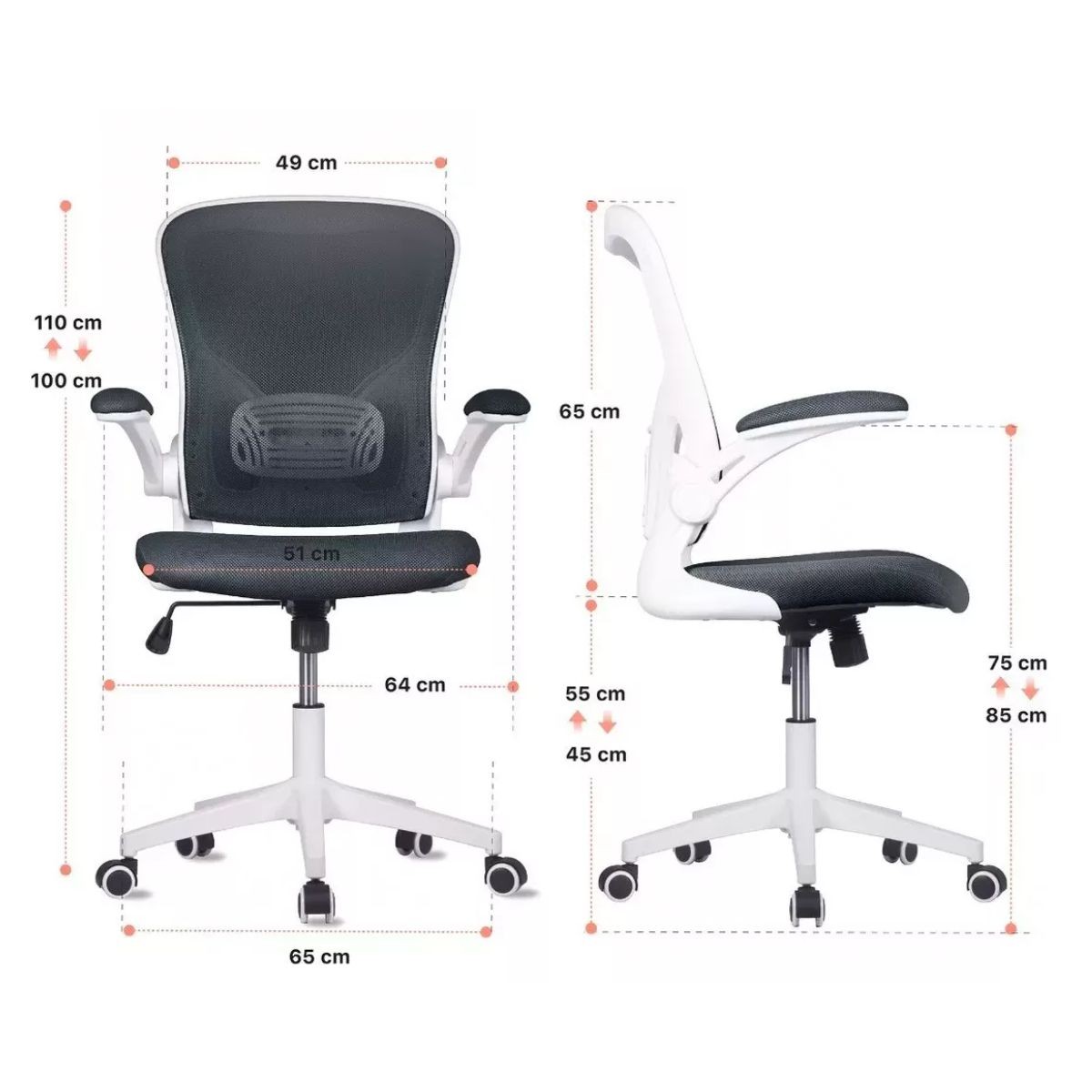Silla Oficina Ejecutiva De Escritorio Ergon&oacute;mica Color Gris Plata image number null