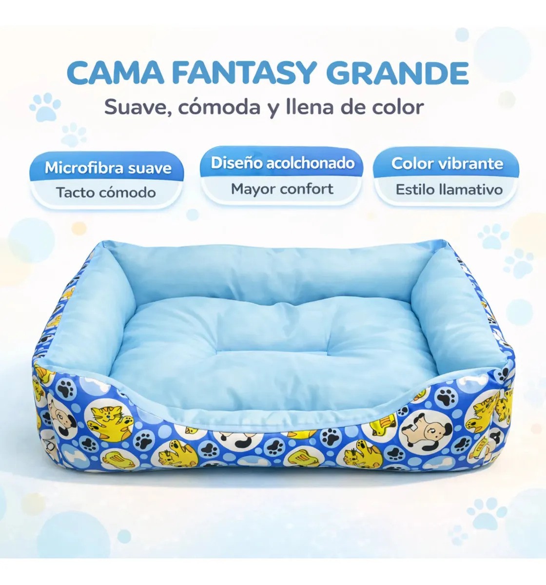 Cama Grande Cama AZUL 18 cm x 75 cm x 65 cm image number null