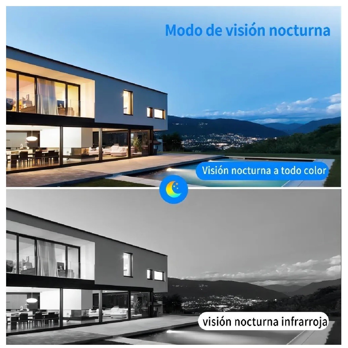 C&aacute;mara De Seguridad Wifi Hd 1080p C/con Alarma Ip image number null