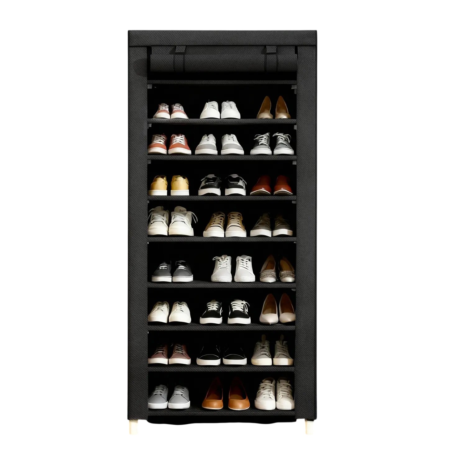 Zapatera Closet Organizador 9 Niveles 27 Pares Negro image number null
