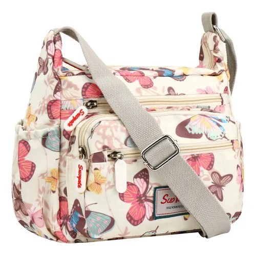 Bolsa Dama Bandolera Cruzada Impermeable Multi Bolsilo Mujer image number null