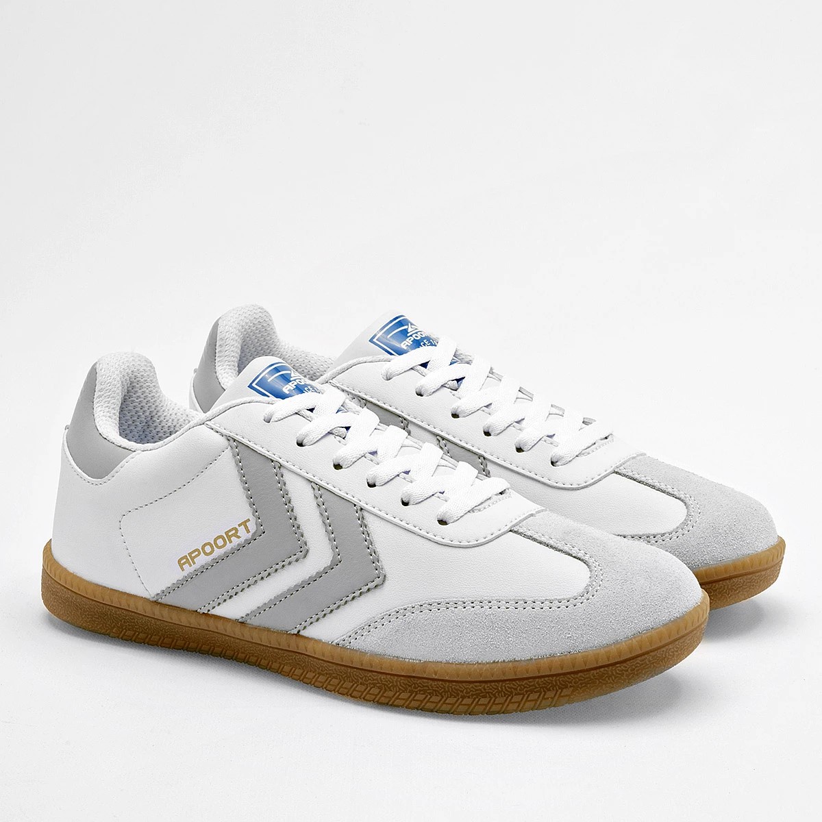 TENIS URBANO Apoort JOVEN EN COLOR BLANCO GRIS A011 image number null