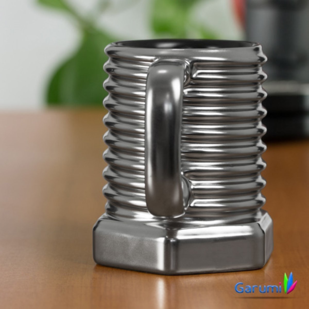 Taza De Ceramica Con Dise&ntilde;o De Tornillo, Color Plata image number null