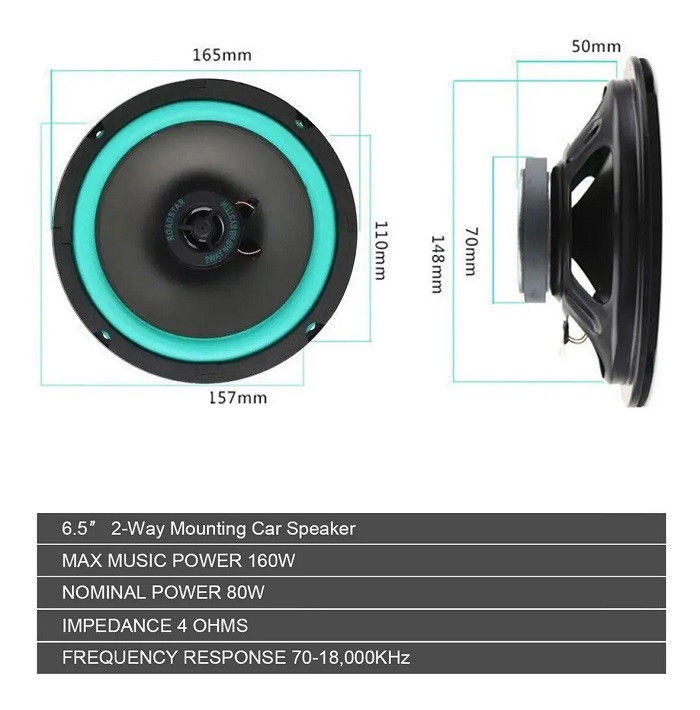 Bocinas Altavoz Coaxial 6.5 Audio Alpine Para Autos image number null