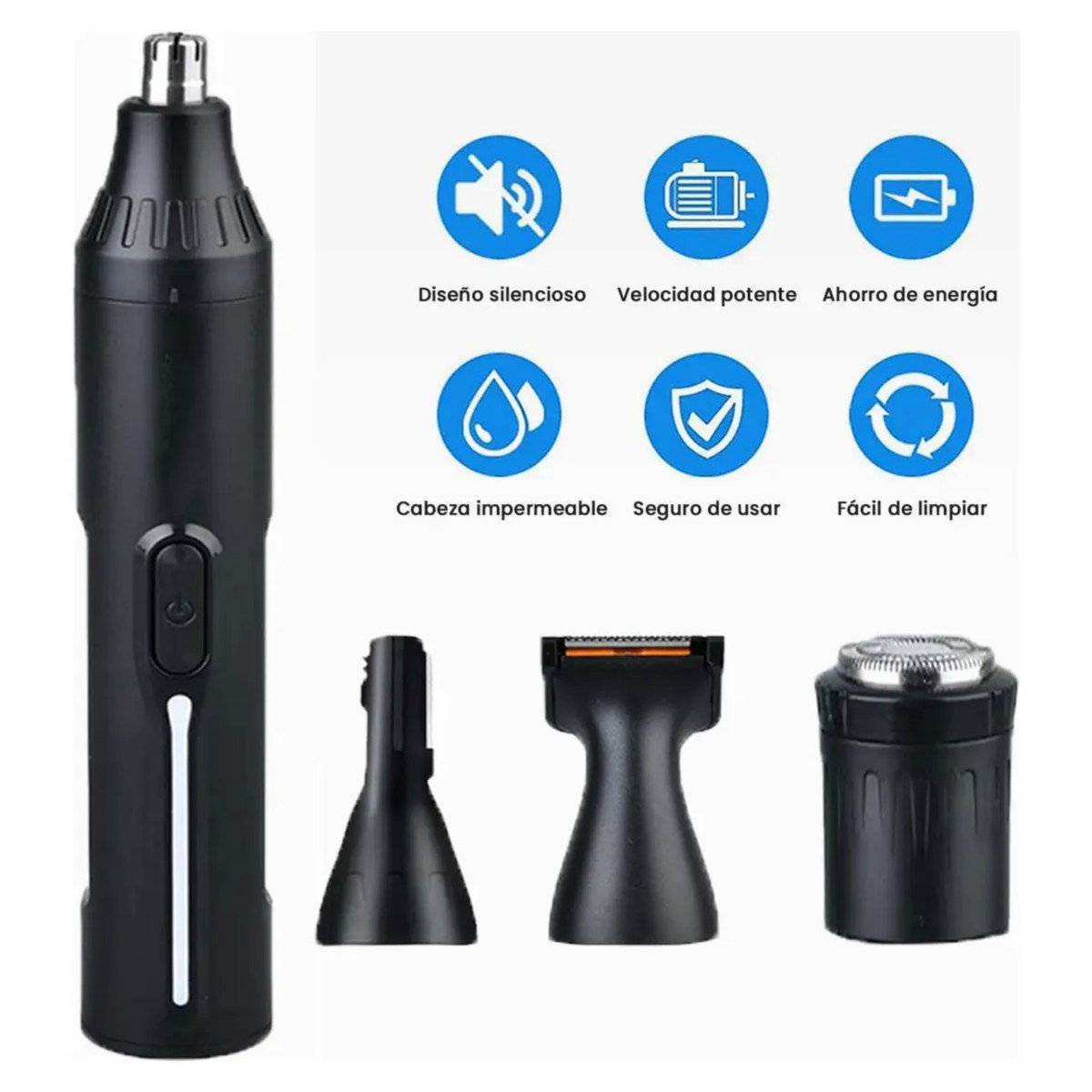 Rasuradora recargable 4 En 1 Color Negro image number null