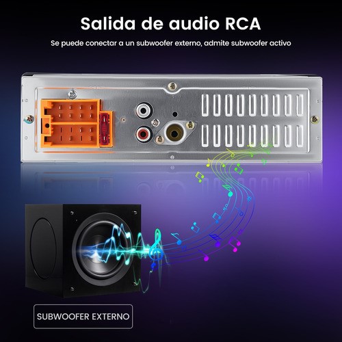 "Auto Estereo Coche Reproductor Mp3 Radio Con Bt Aux Usb Sd ". image number null