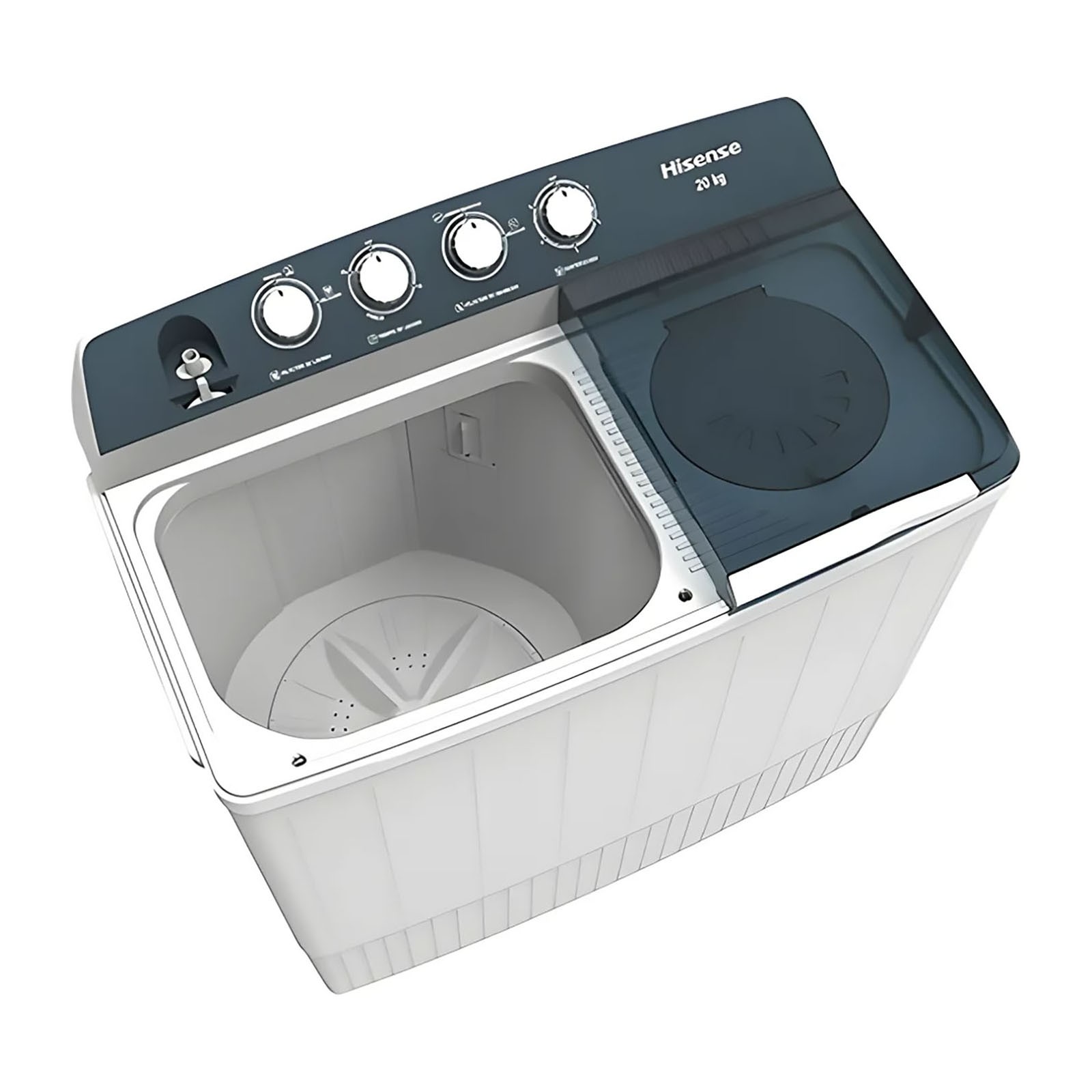 LAVADORA HISENSE 2 TINAS 20 KG BLANCA WSA2001P image number null