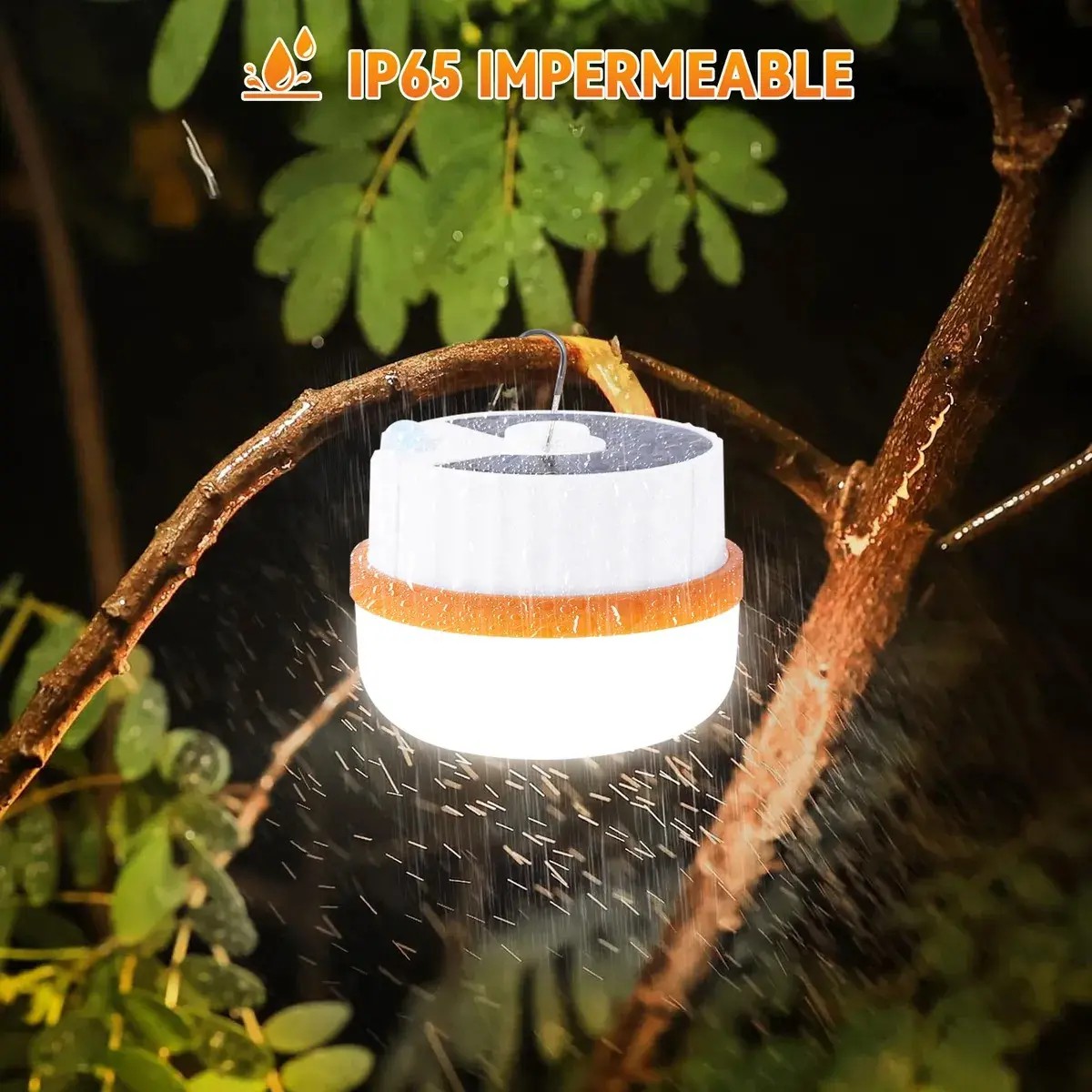 4pzs Focos Recargables Led Solares Emergencia Portatil Usb naranjas blancas image number null