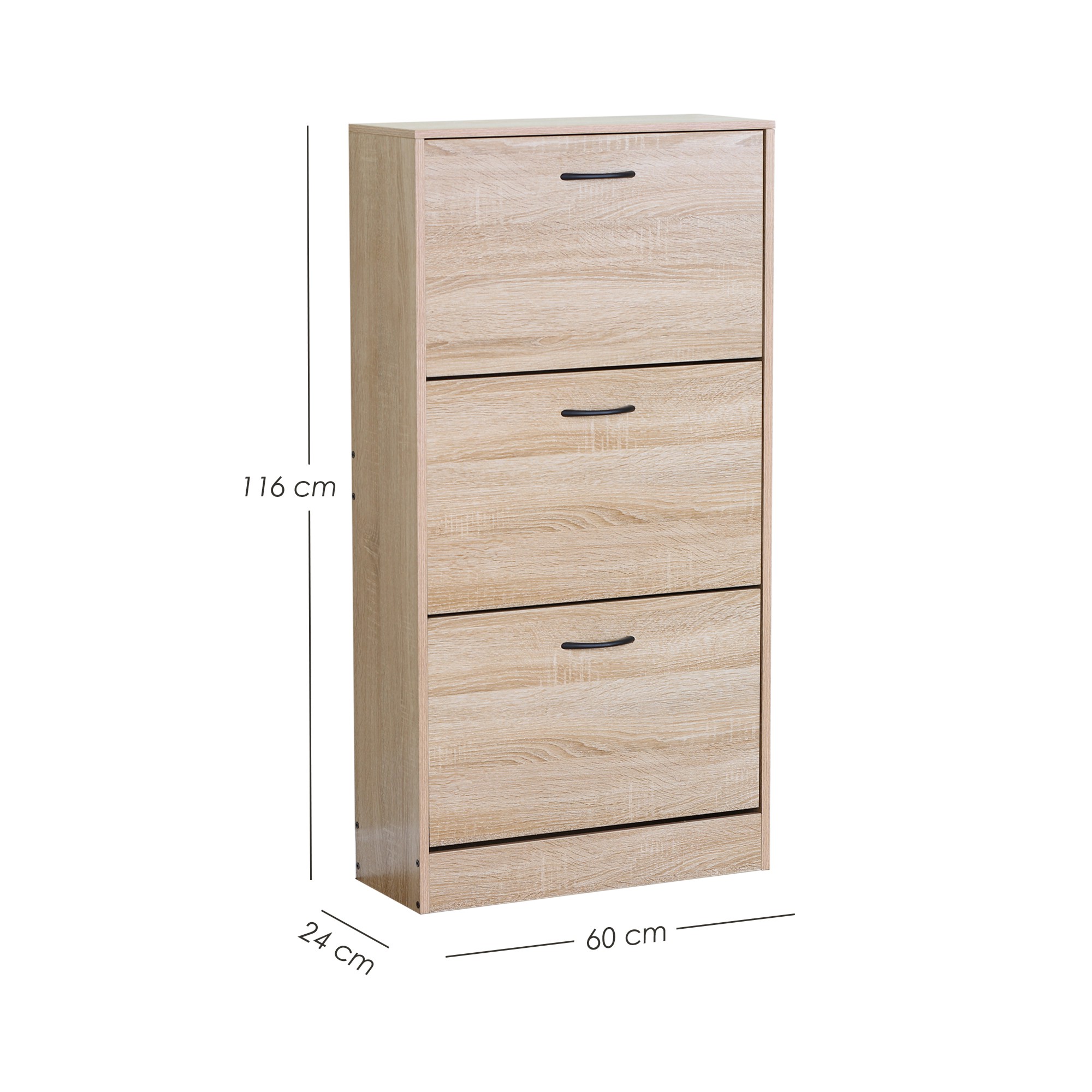 Ilios Innova | Zapatera Minimalista de 3 Compartimientos para 18 Pares, Organizador de Calzado para Rec&aacute;mara y Pasillo image number null