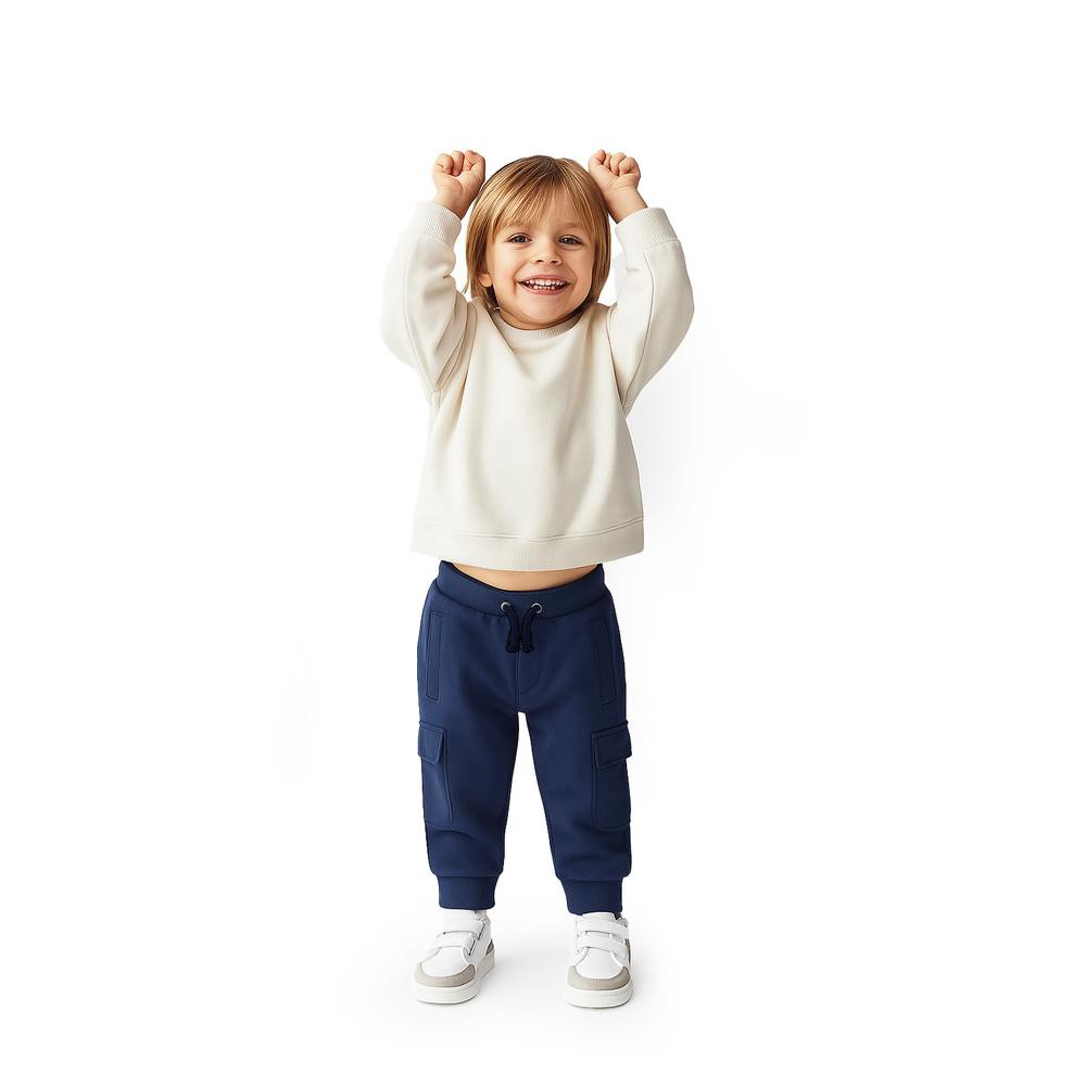 Pantalon jogger tipo cargo para ni&ntilde;o /Kids 46180 (Azul marino) image number null