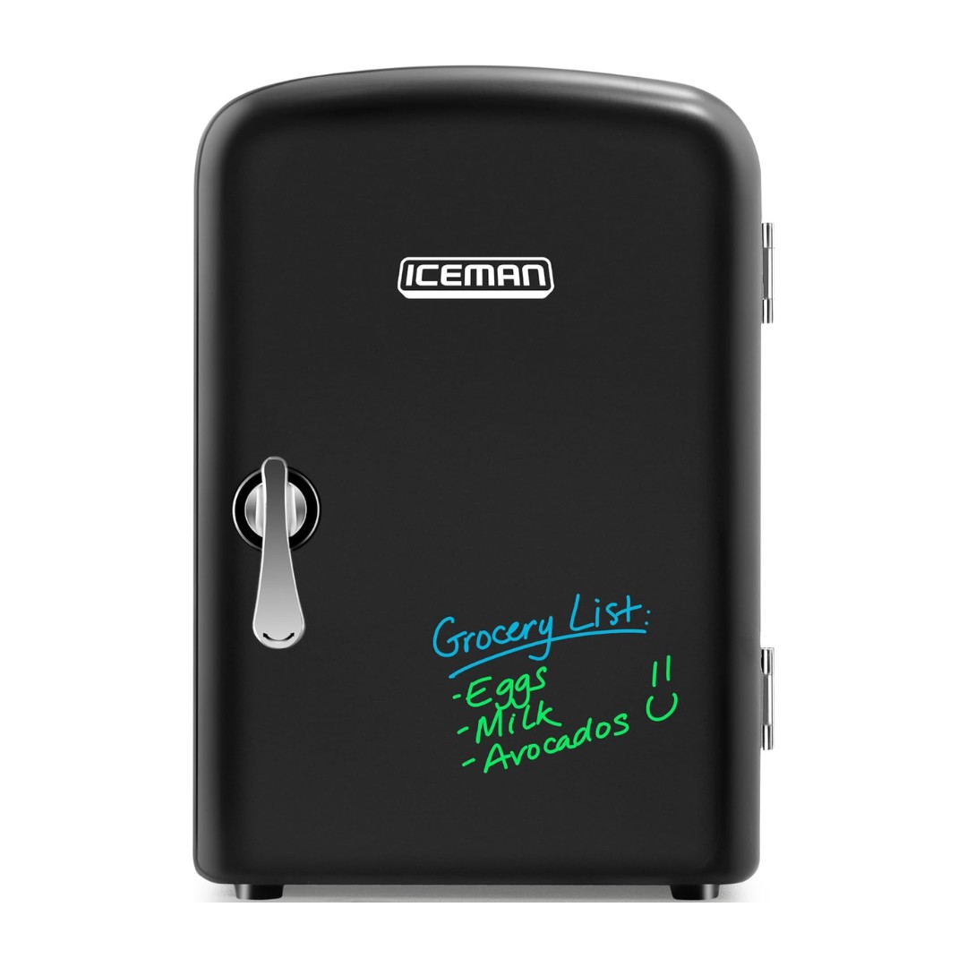 ICEMAN Mini Refrigerador Compacto con Superficie de Pizarra image number null