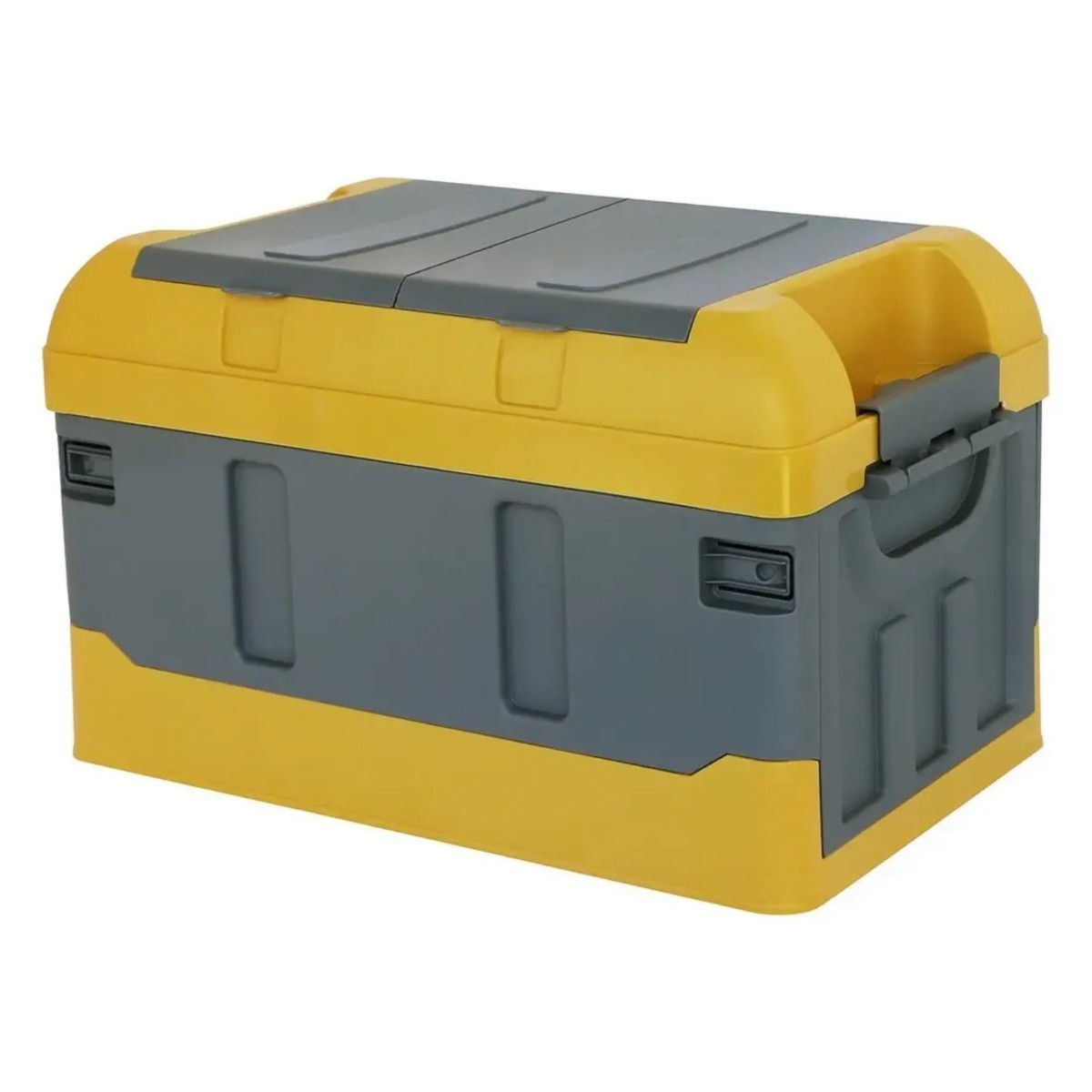 Caja Almacenamiento Plegable Organizador Con Tapa 41 Litros Amarillo/Gris image number null