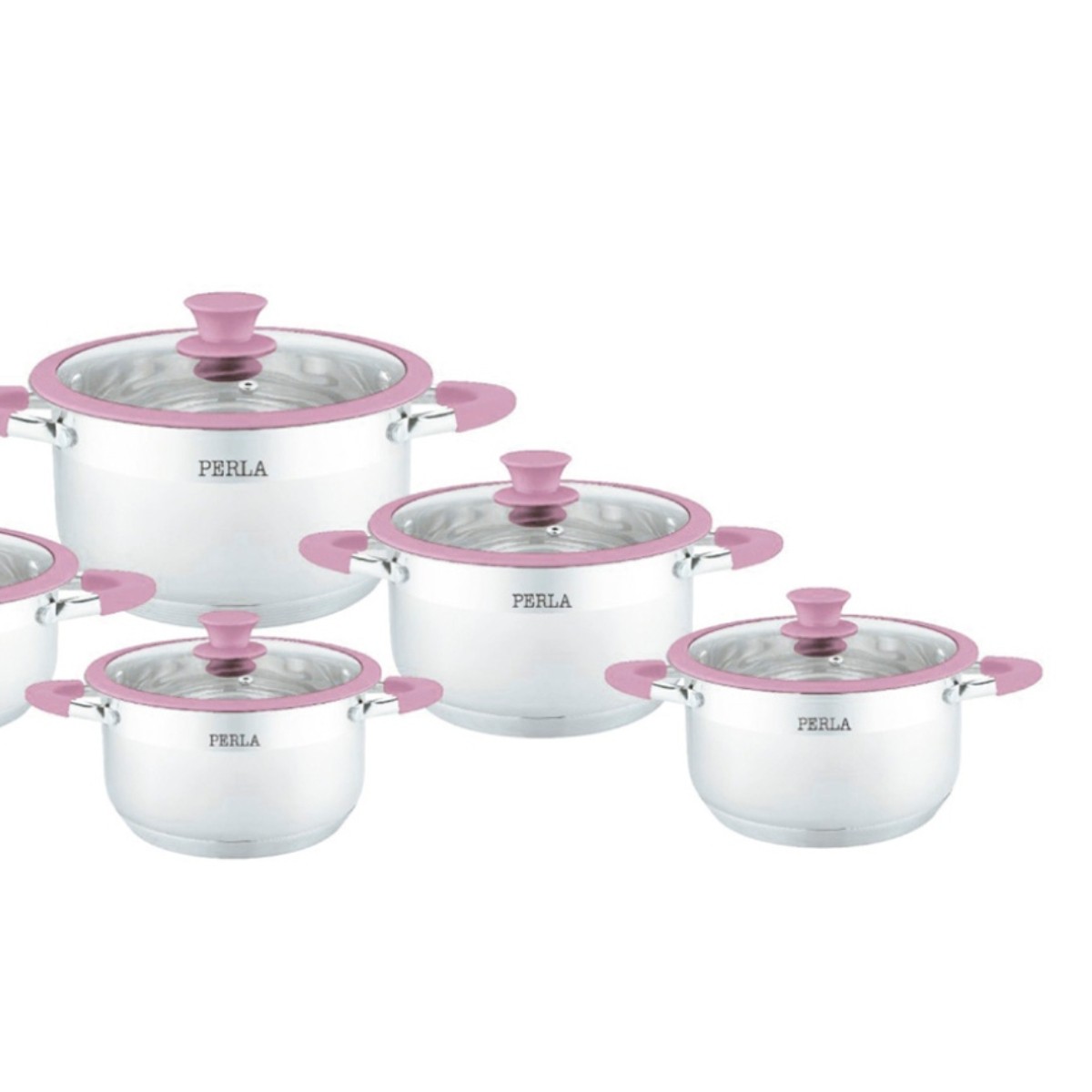 Bateria de Cocina Perla R011RS Rebeca 10 Piezas Inox SYP-Y image number null