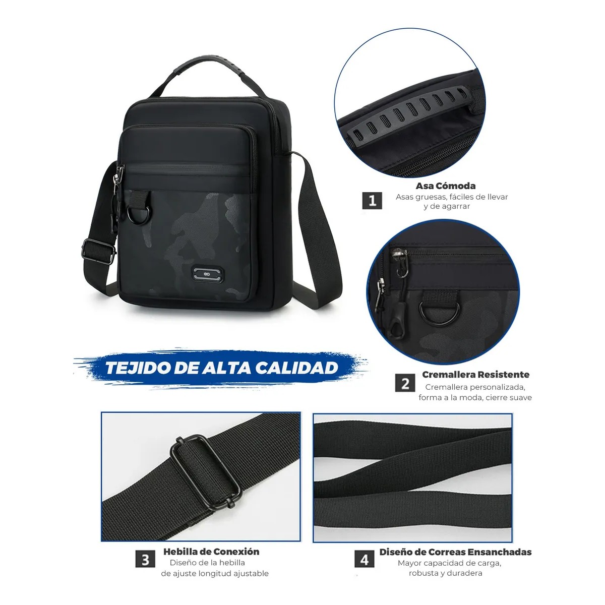 Bandolera Bolsa Cruzada Crossbody Bag Gran Capacidad image number null