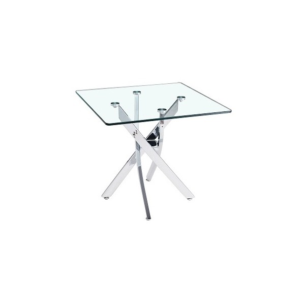 Mesa Lateral Cuadrada Loreta Plata - Kessa. image number null
