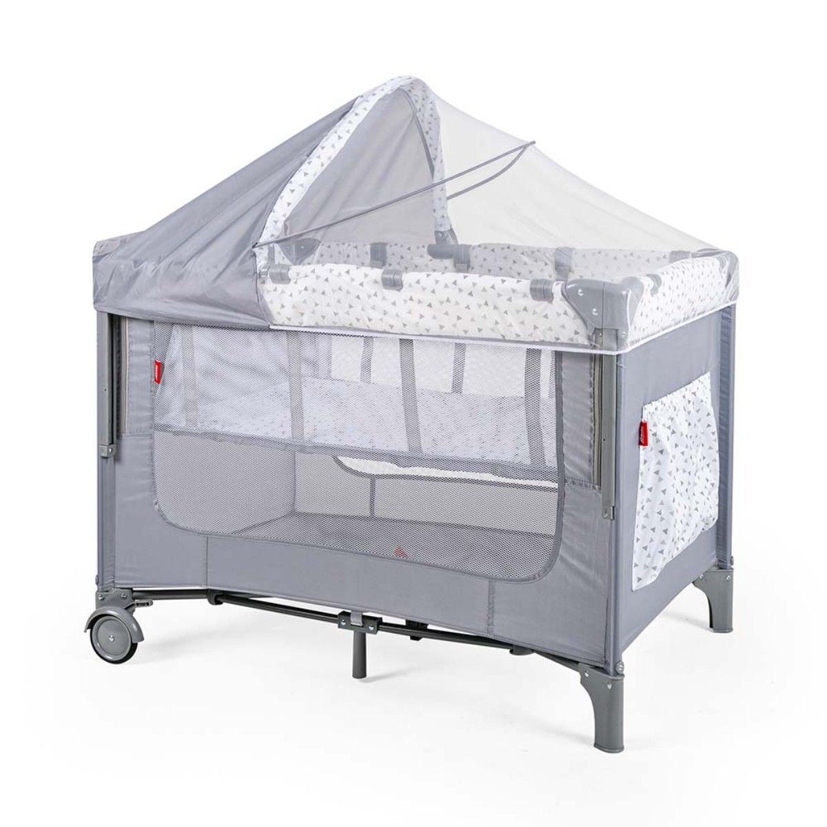 Corral Cuna D'Bebe Colecho Love & Care Gris ENDY12 image number null