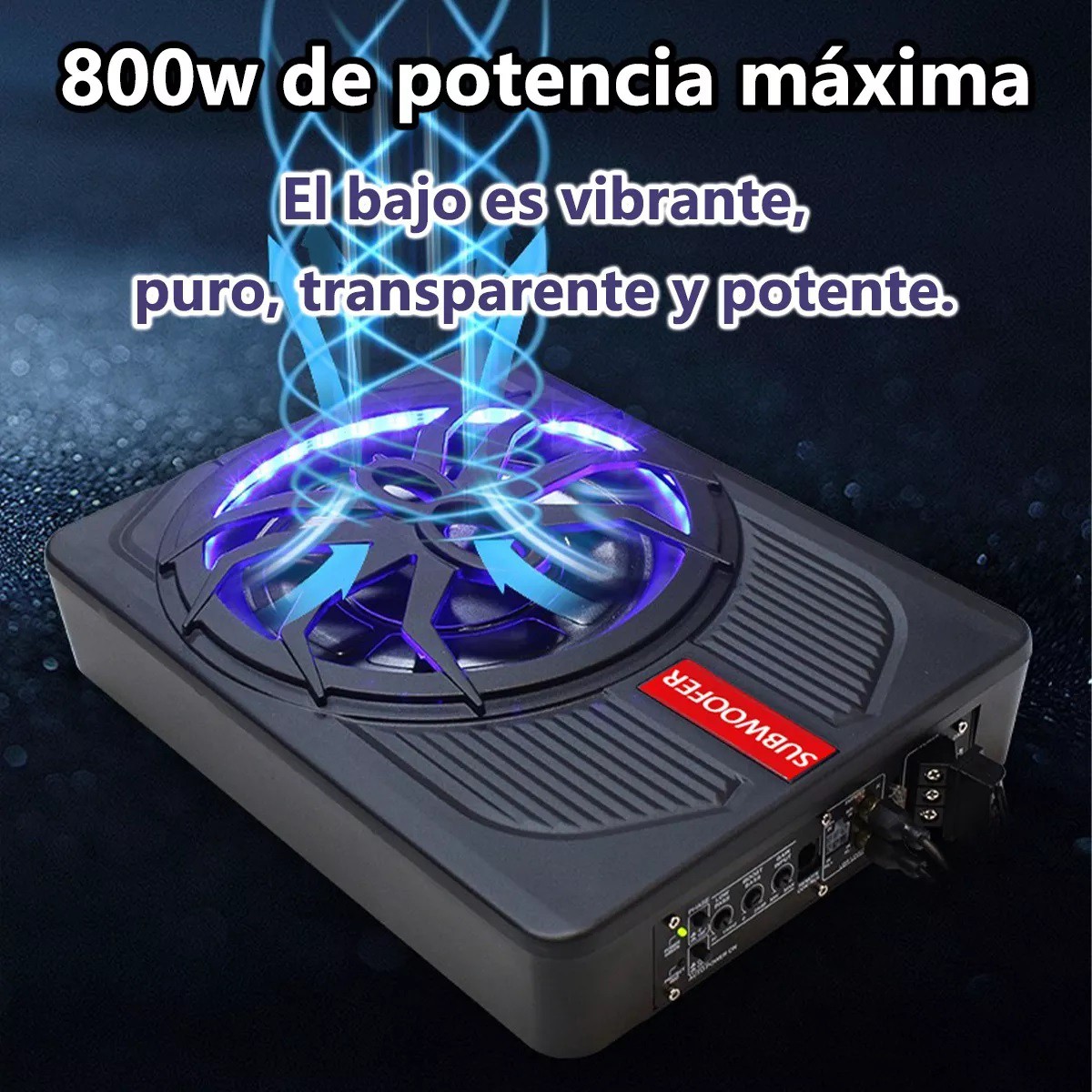 Subwoofer Amplificado 10 Pulgadas Bocinas Para Carros image number null