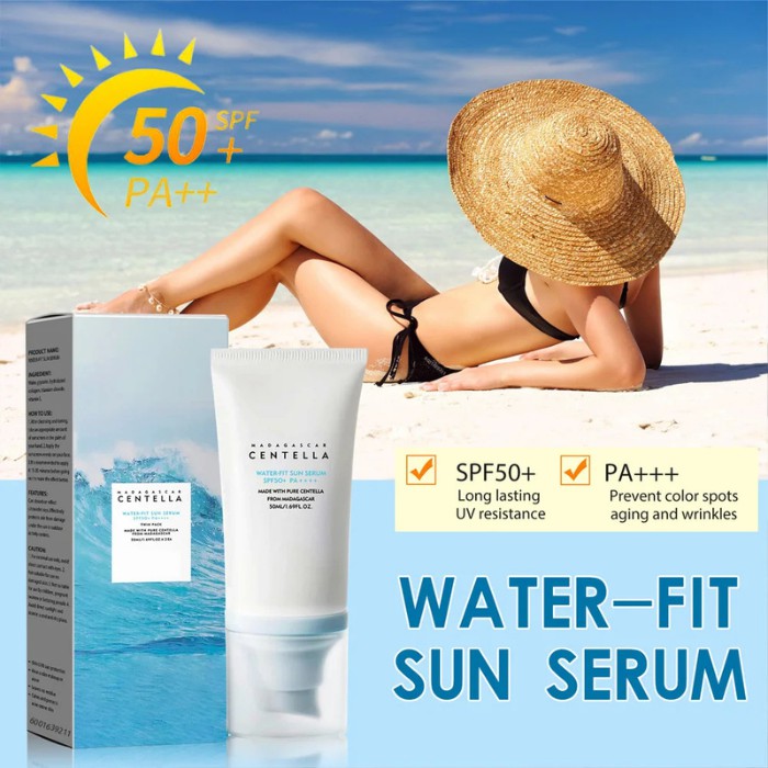 SKIN1004 Protector Solar Facial Centella SPF50+ PA++++ Hyalu-Cica Water-Fit Serum 50ml Hidratante Korean Beauty image number null