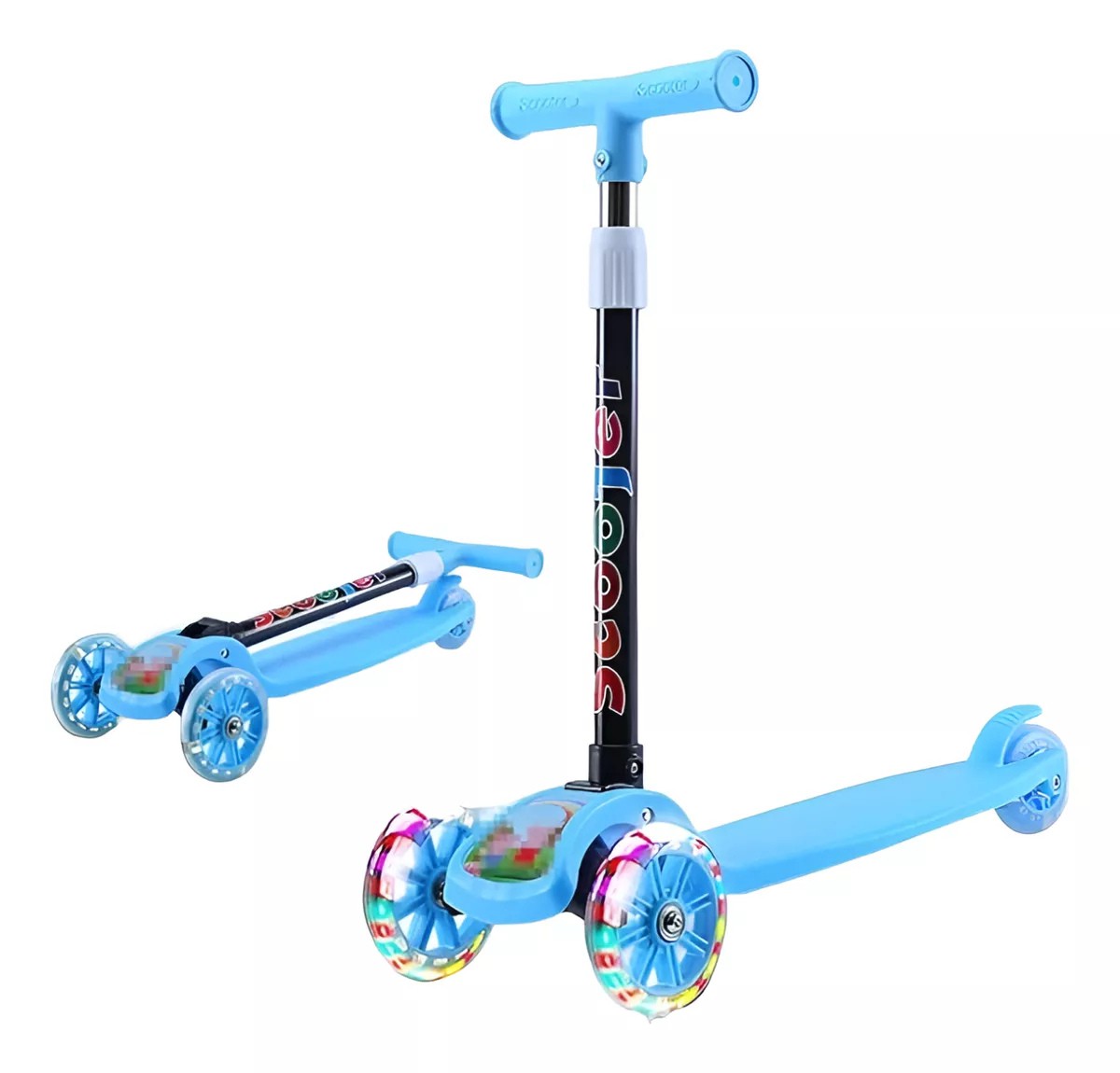 Scooter Ni&ntilde;os Monopat&iacute;n De Pie Plegable Con Luces image number null