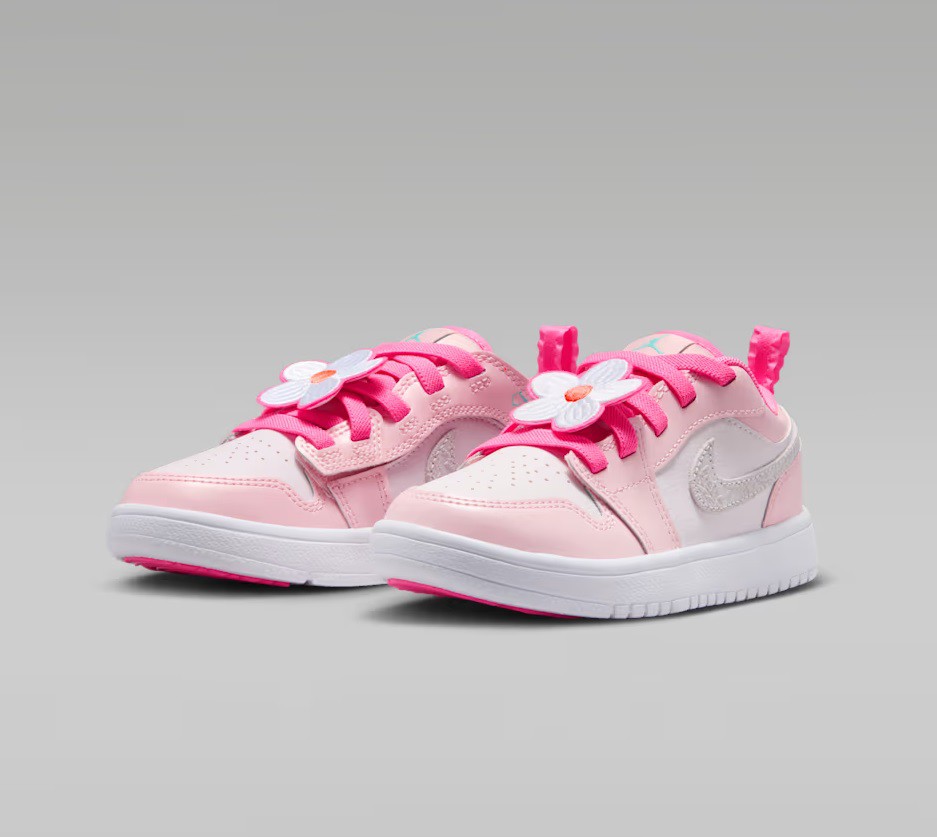 Tenis Jordan 1 Low Alt SE Blanco/rosa Ni&ntilde;as Tallas #16.5 al #22 image number null