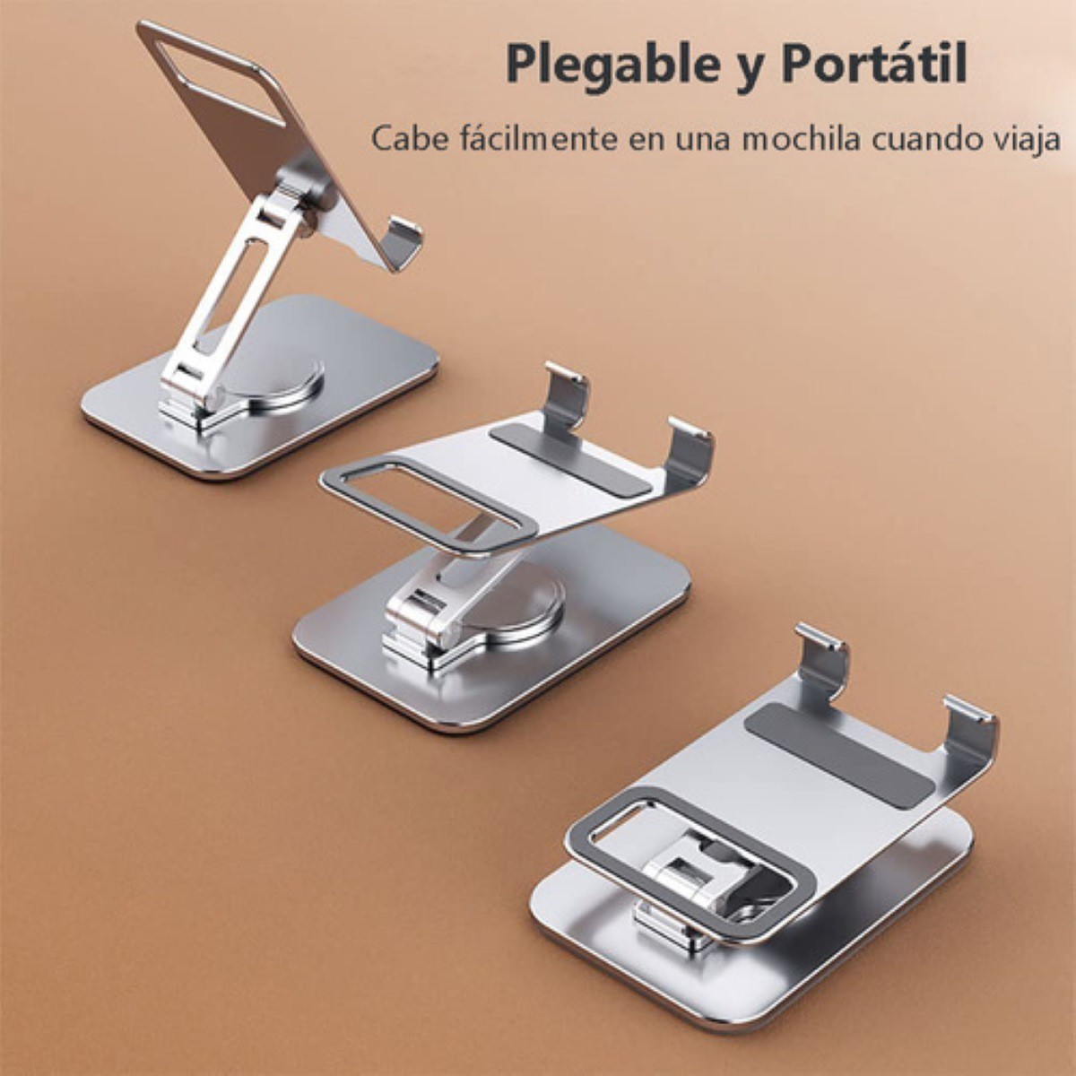 "Aluminio Soporte Base Para Tableta Y Celulares Rotaci&oacute;n 360 negro ". image number null