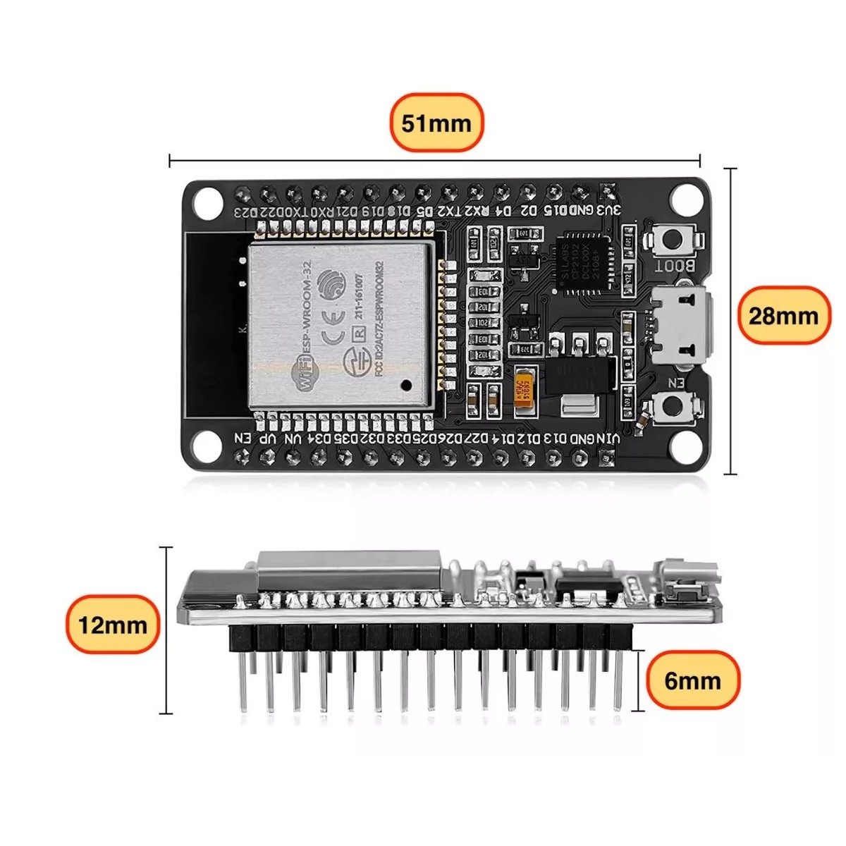 Esp32 @ 240 Mhz, Con Wifi, Bluetooth Y Ble image number null