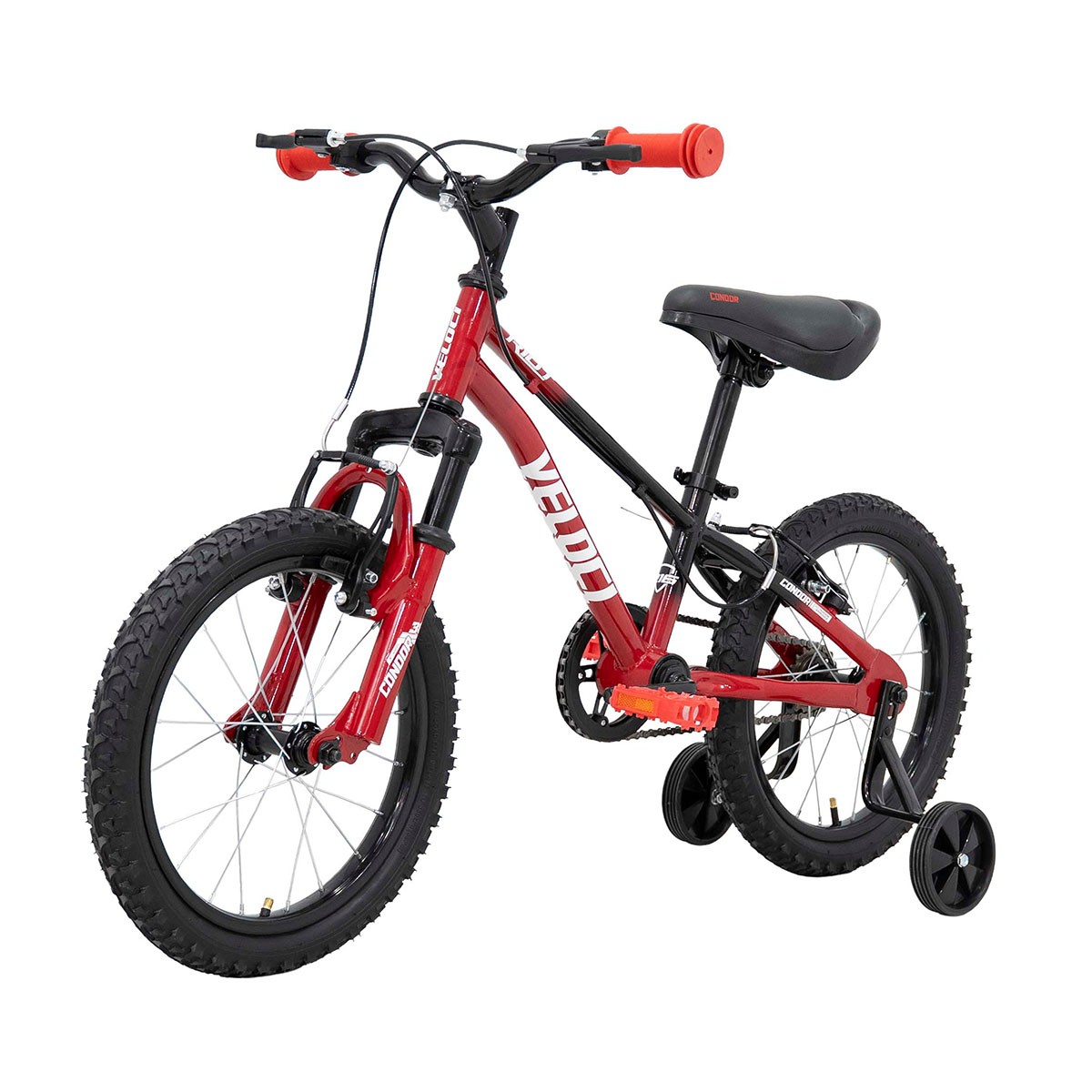 Bicicleta Infantil Rodada 16 de Acero Veloci Riot Color Rojo image number null