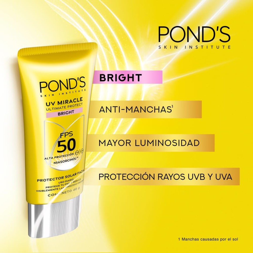 Pond's UV Miracle Ultimate Protect Bright FPS 50 Protector Solar Facial image number null