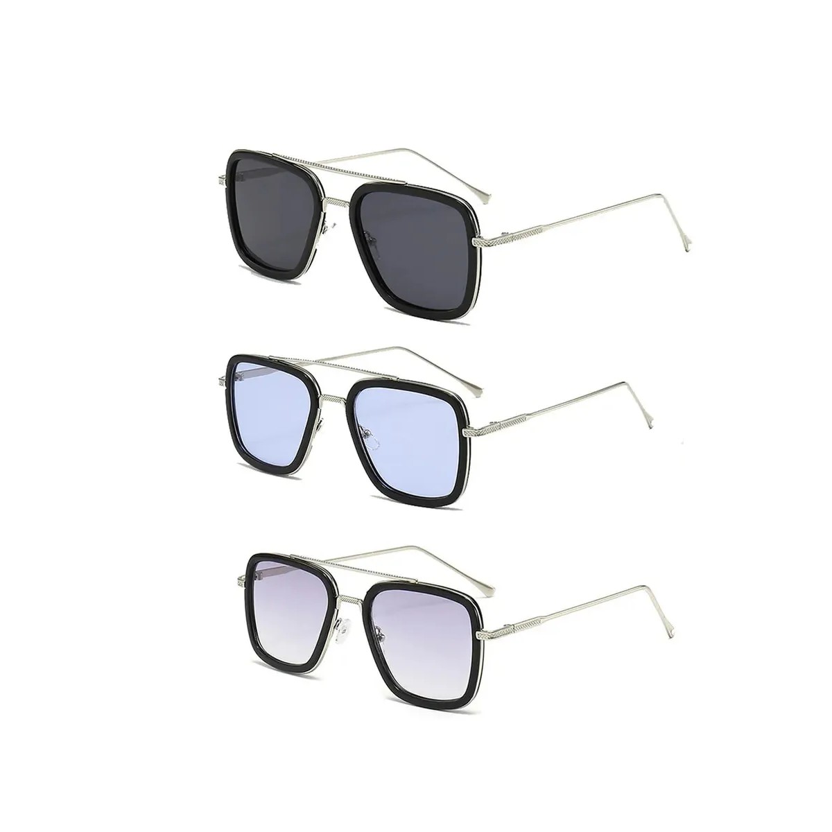 Lentes Para Hombre Cuadrado Moda image number null