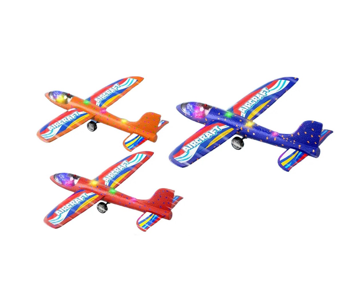 Catapulta Avi&oacute;n Juguetes ROJO NARANJA AZUL image number null