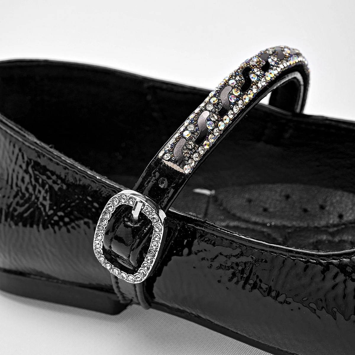 ZAPATO FLATS Ks Ni&Ntilde;A 1027 COLOR NEGRO CHAROL image number null