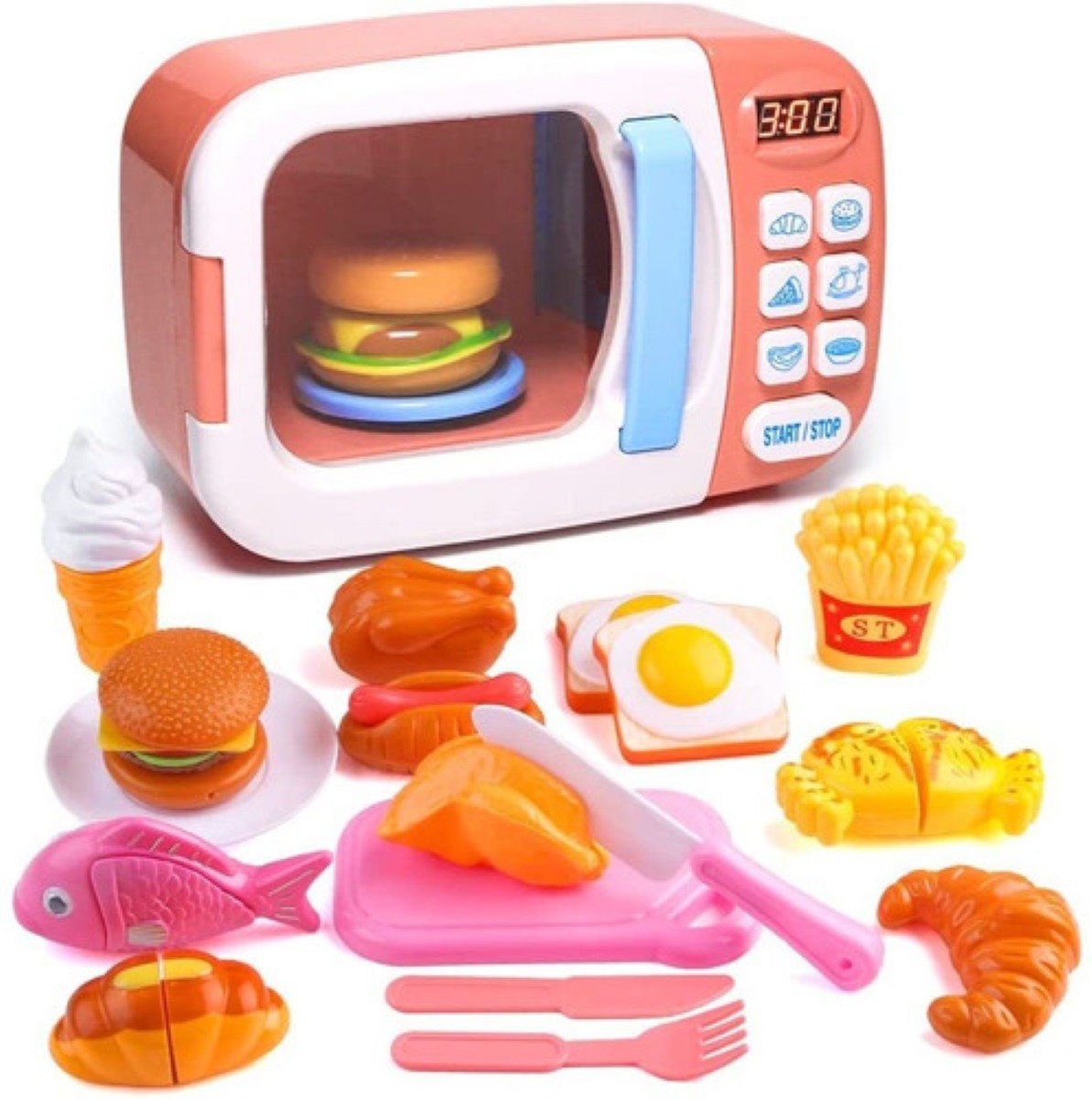 Juego De Microondas Juego De 31 Piezas De Cocina Rosa image number null