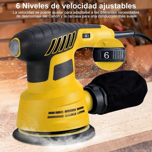 Lijadoras Orbital El&eacute;ctrica 300w Con Colector Polvo +5 Lija. image number null