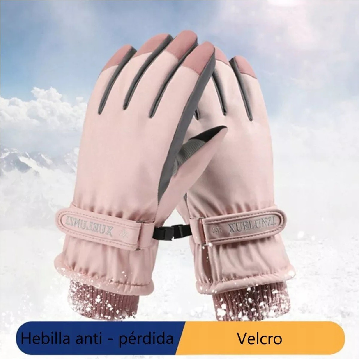 Guantes Gruesos Nieve Impermeables A Prueba Viento Ciclismo image number null