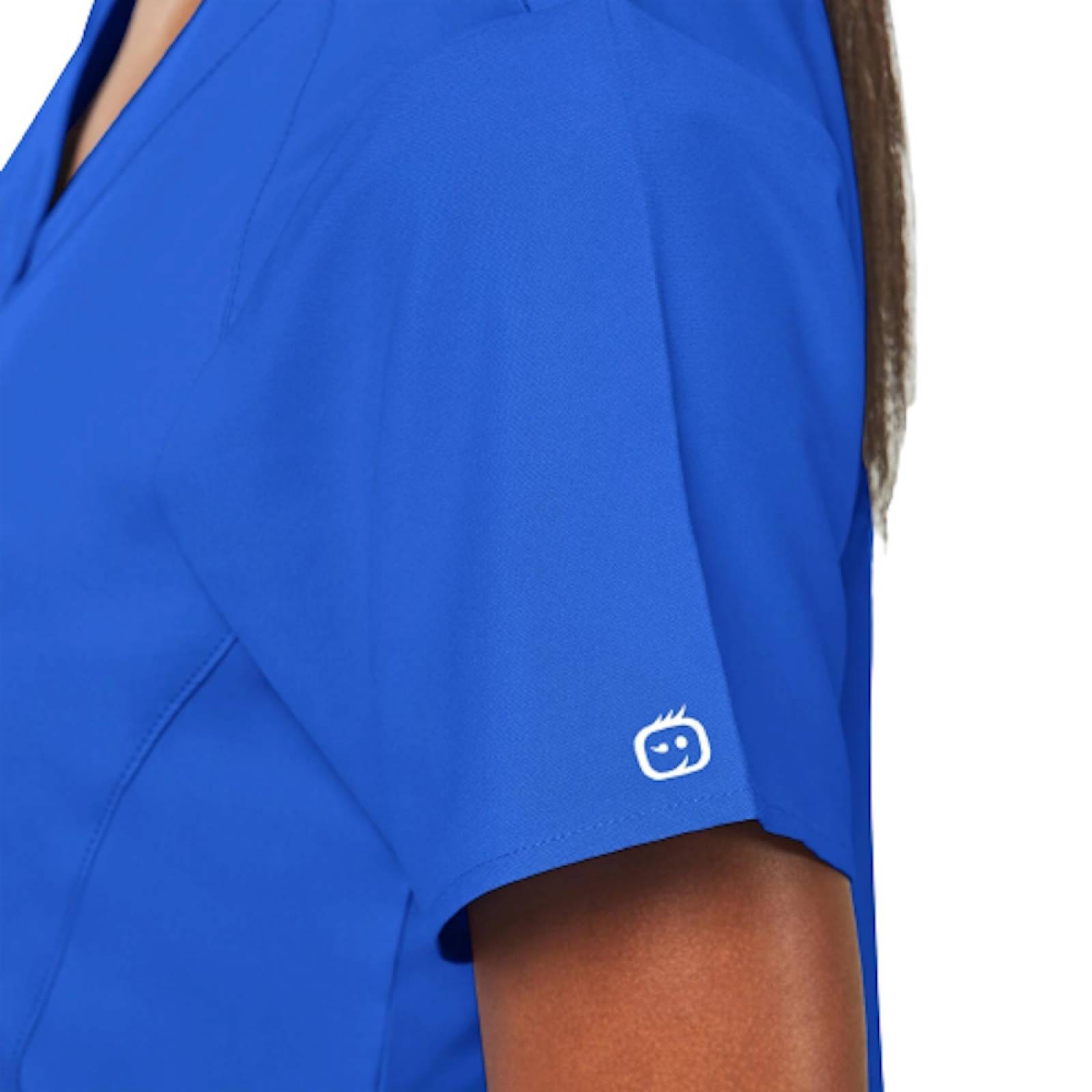 Filipina Cuello V Estilizada P/Mujer Azul Talla 2XS WonderWink image number null