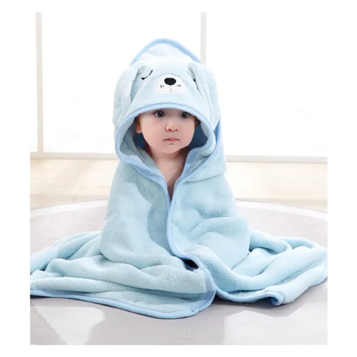 Toalla De Ba&ntilde;o Beb&eacute; Con Capucha Animales Manta Suave image number null