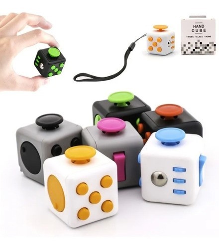 "Fidget Cube - Juguete Anti Estr&eacute;s negro con rojo " image number null