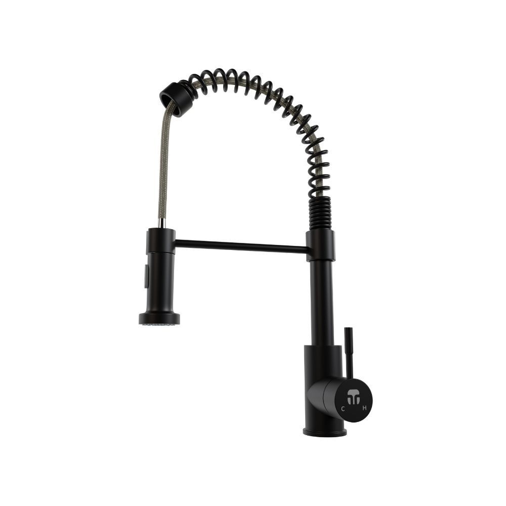 Grifo Monocomando Tecnolam Tec102 Negro Mate Llave Cocina image number null