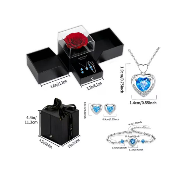 Juego De Dije Con Collar De Coraz&oacute;n image number null