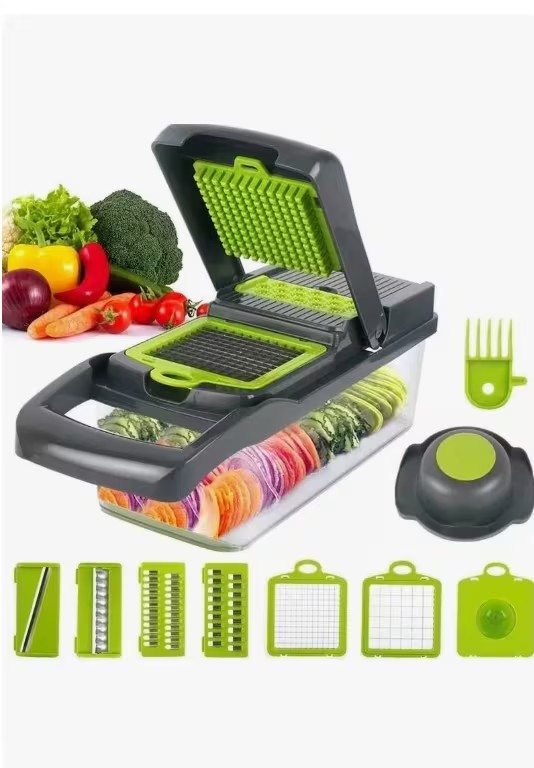 Kit De Picador De Verduras Rallador 20 In 1 Con Cesta image number null
