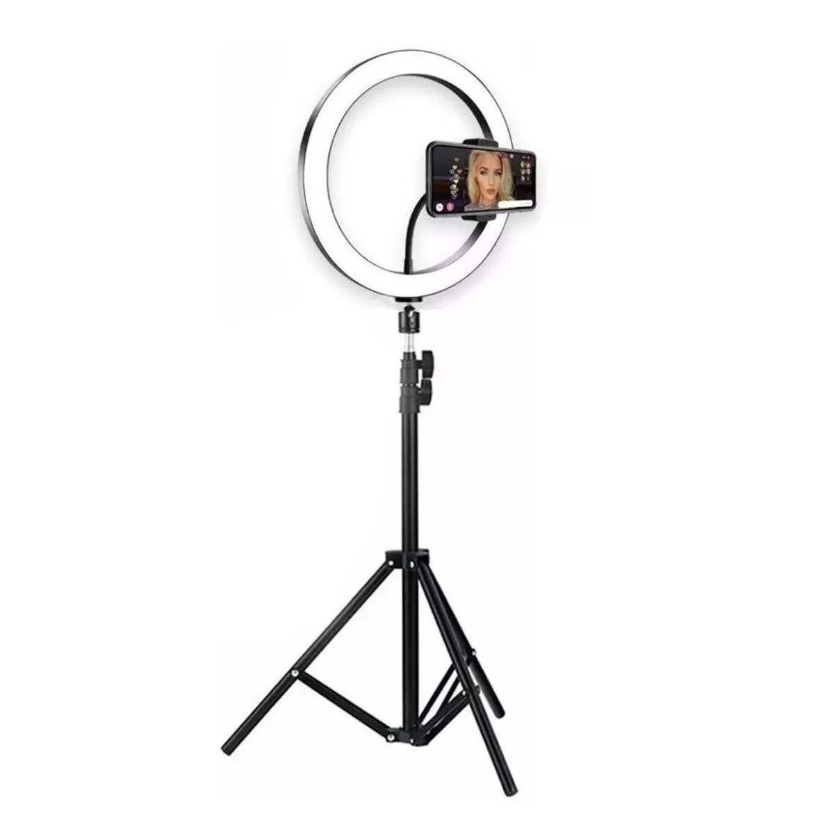 Lampara Aro De Luz Led De 10 Pulgadas Con Tripie Portatil image number null