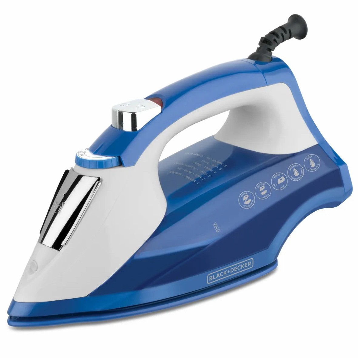 Plancha de Vapor Black & Decker IR1866 1200W Azul-Blanco SYP-Y image number null