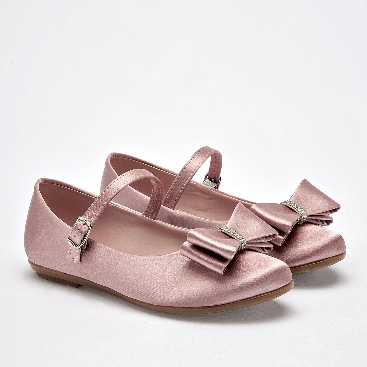 ZAPATO FLATS Miss Pink Ni&Ntilde;A RUMANIA COLOR ROSA SATIN image number null